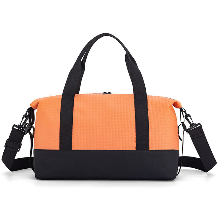 Texturierten Stoff Reise Duffle Bag Karnz
