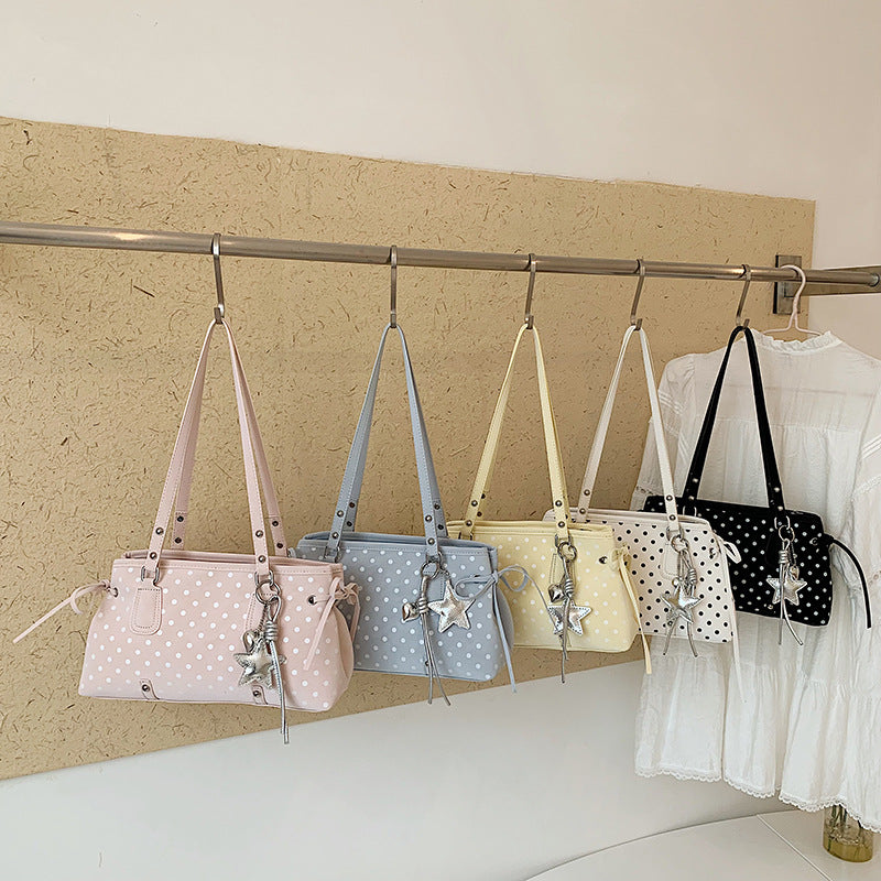 Trendige Punktemuster-Handtasche Karnz
