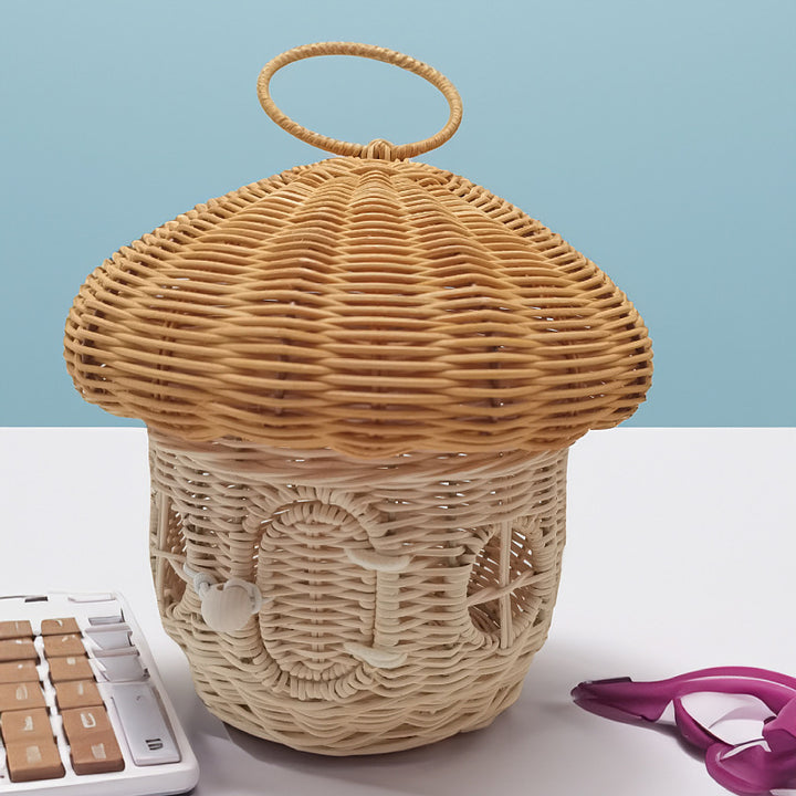 Verspielter Aufbewahrungskorb mit Pilzhut-Design Karnz