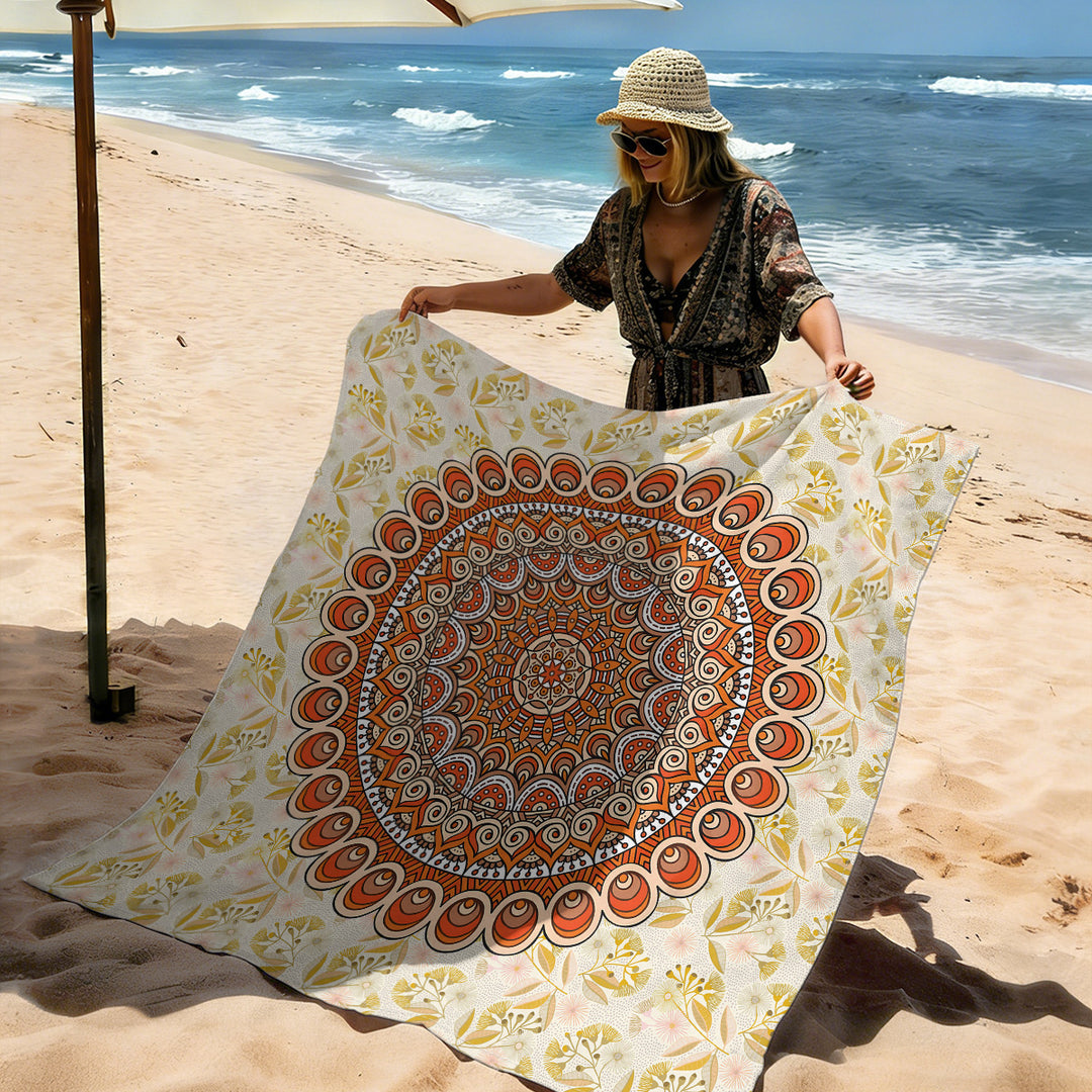 Mandala Design Strandmatte Karnz