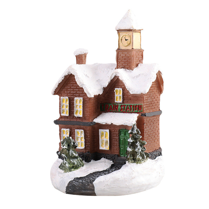 Dekorative Weihnachts-Spielzeughaus Figur