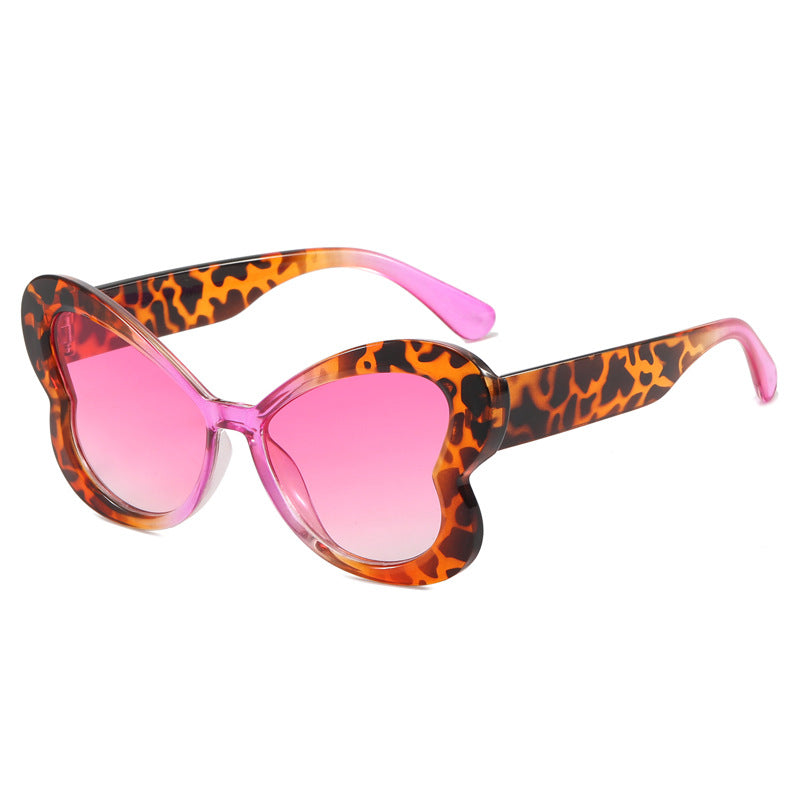 Damen Oversized-Sonnenbrille im verspielten Schmetterlingsdesign Karnz