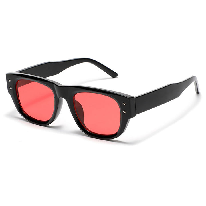 Damen modische Sonnenbrille im trendigen Rechteck-Design Karnz