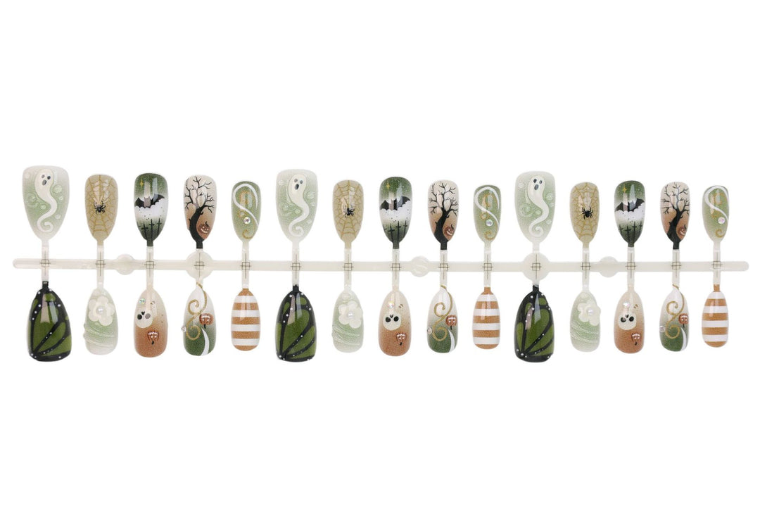 Halloween Kunstnagelset mit gruseligen Motiven Karnz