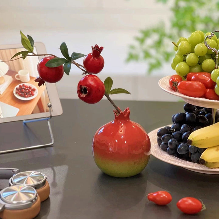 Granatapfel Keramik Vase Ornament