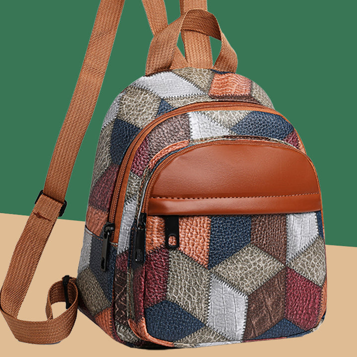 Geometrisches Muster Mini Rucksack Karnz