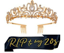 Damen glamouröse Tiara mit elegantem Design und stabilen Haarkämmen Karnz