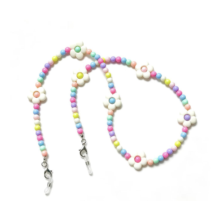 Verspielte Brillenhalterkette mit Blumenmotiven Karnz