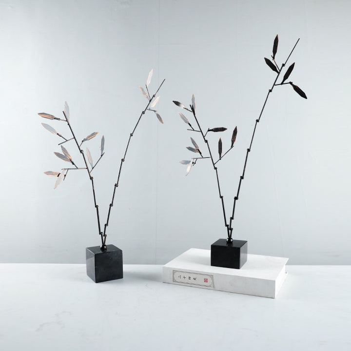 Minimalistische Metallblatt Skulptur