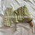 Damen Faltbarer Designer Regenschirm mit stylischem Zickzack-Muster Karnz