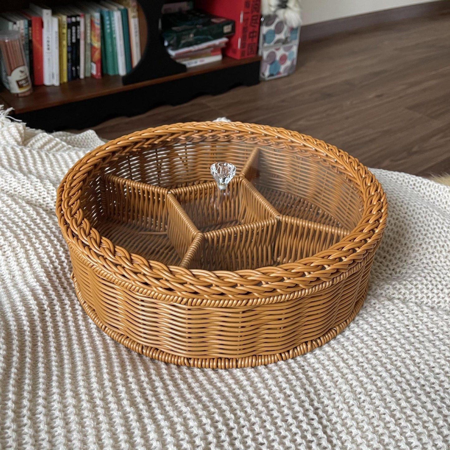 Damen Aufbewahrungskorb mit Glasdeckel Karnz