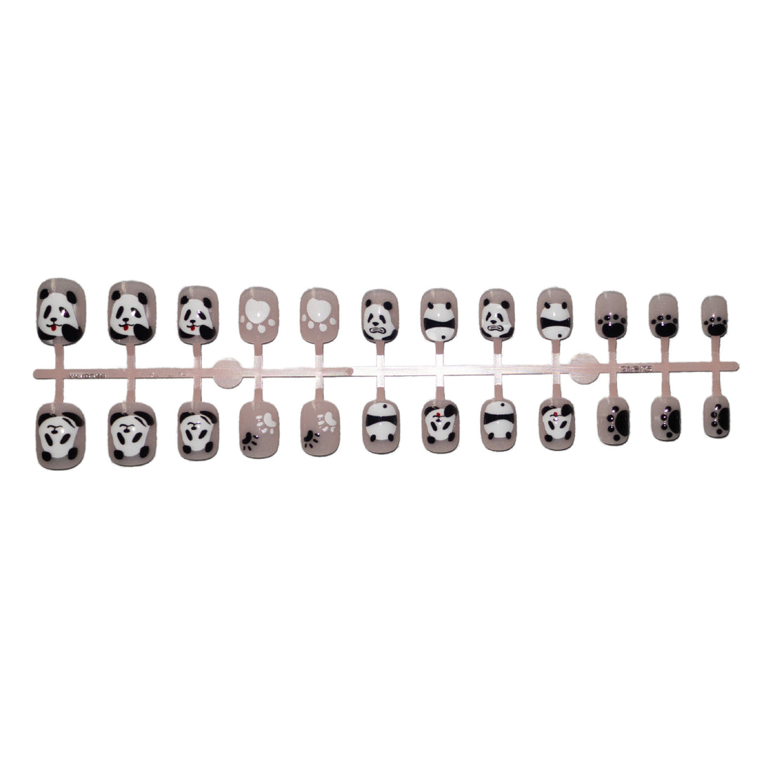 Kreatives Panda-Themen-Nagelkunst-Set