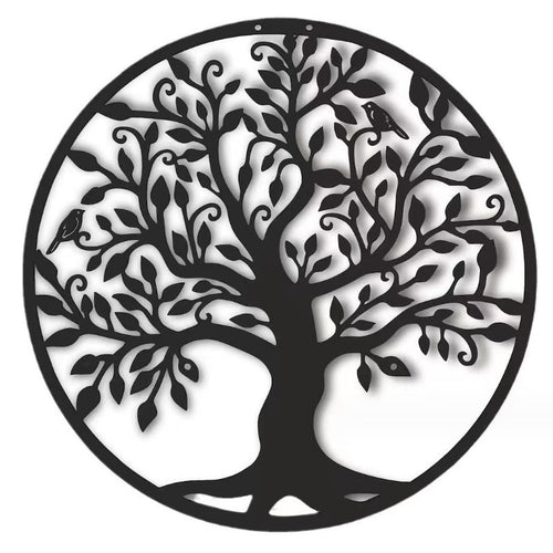 Wandmontierte Lebensbaum-Skulptur Karnz