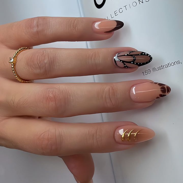 Chic Dekorative Druck-Ne Nail Art Karnz
