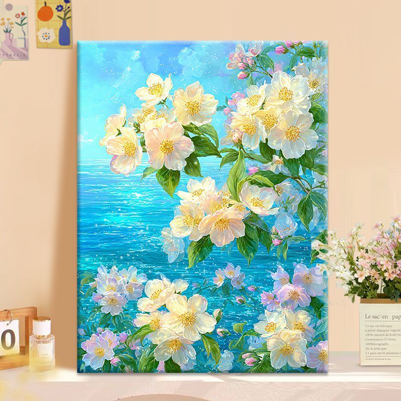 Florale Kunstleinwand Karnz