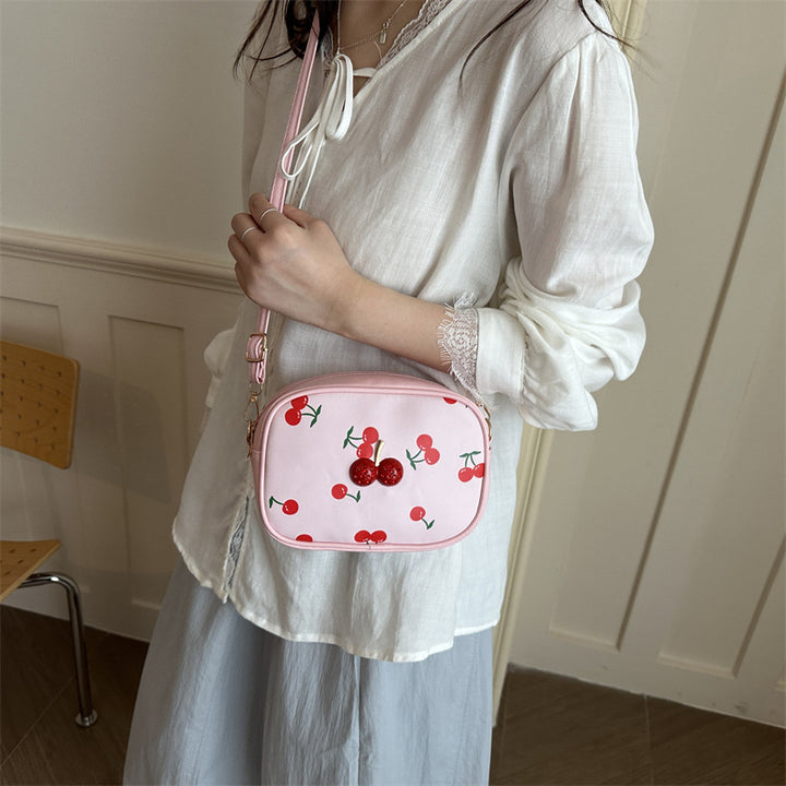 Niedliche Kirschmuster-Handtasche