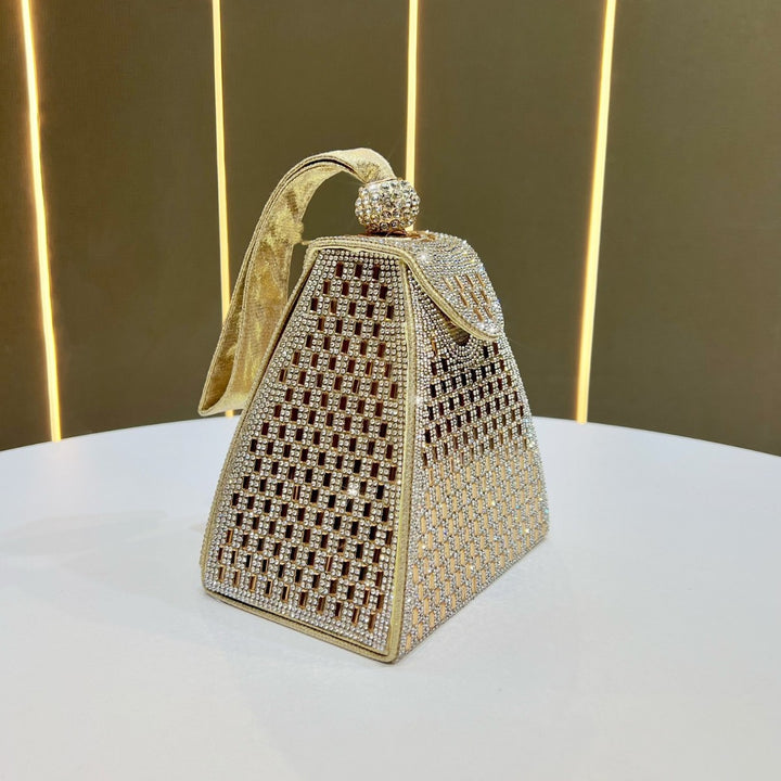 Geometrische Rhinestone Abendtasche