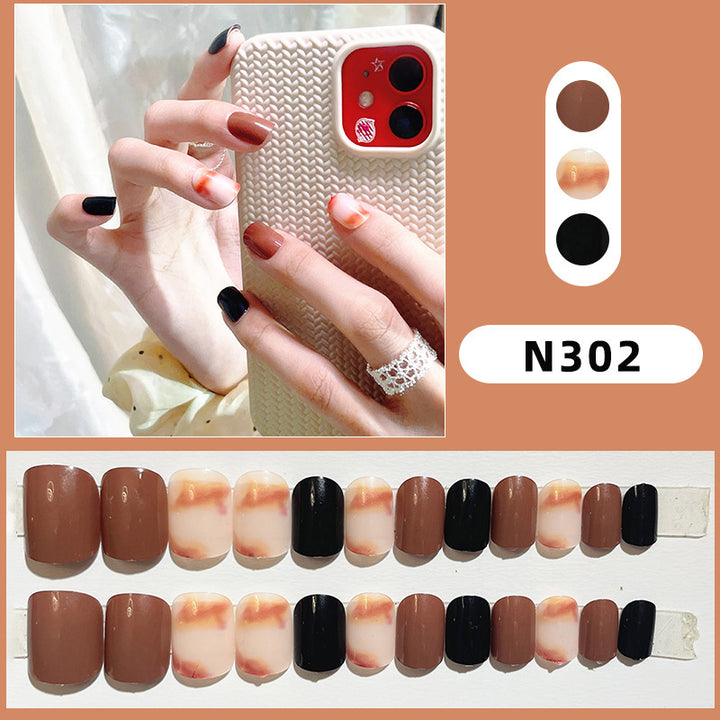 Blumenmuster Press-On Nagelset