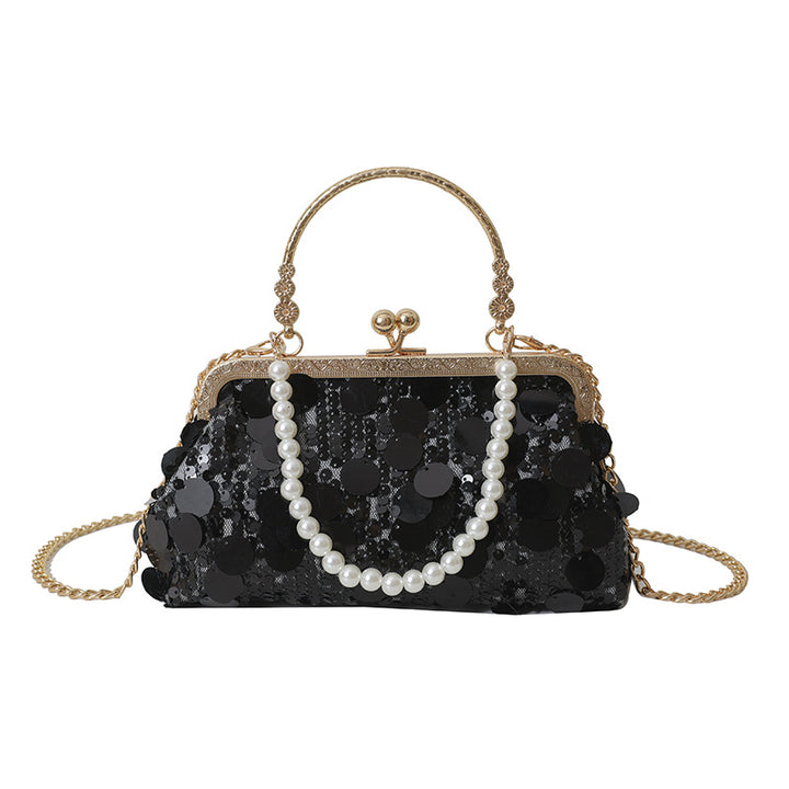 Elegante Pailletten Clutch Tasche