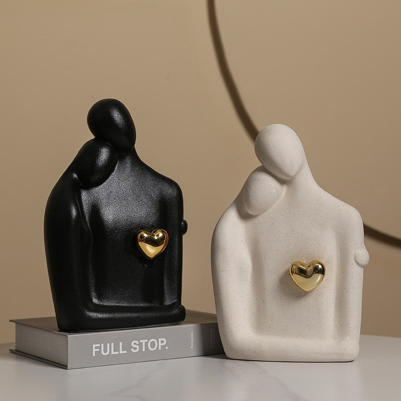 Moderne Familien-Skulptur Karnz