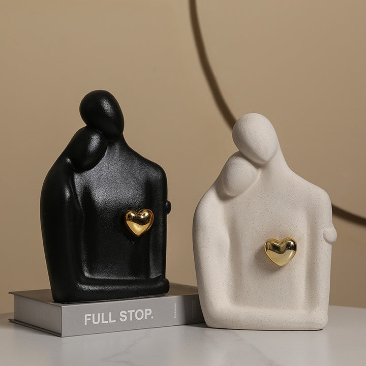 Moderne Familien-Skulptur Karnz