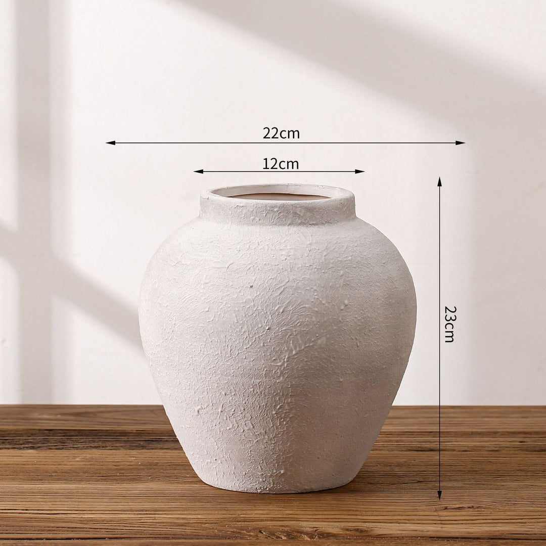 Handgefertigte Terrakotta Vase Karnz