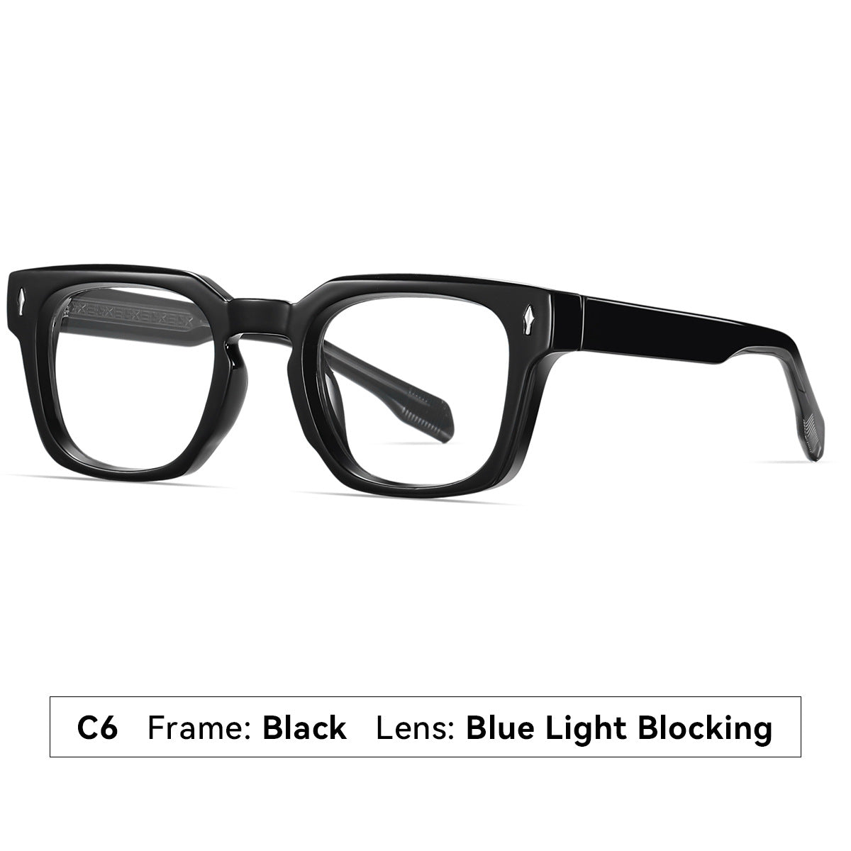 Damen modische Sonnenbrille mit quadratischem Rahmen und verlaufenden Gläsern Karnz