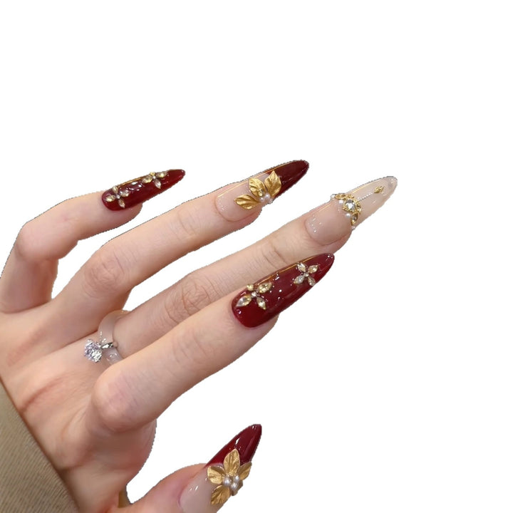 Glamourös Dekorative Stiletto Nagel Kunst Set Karnz