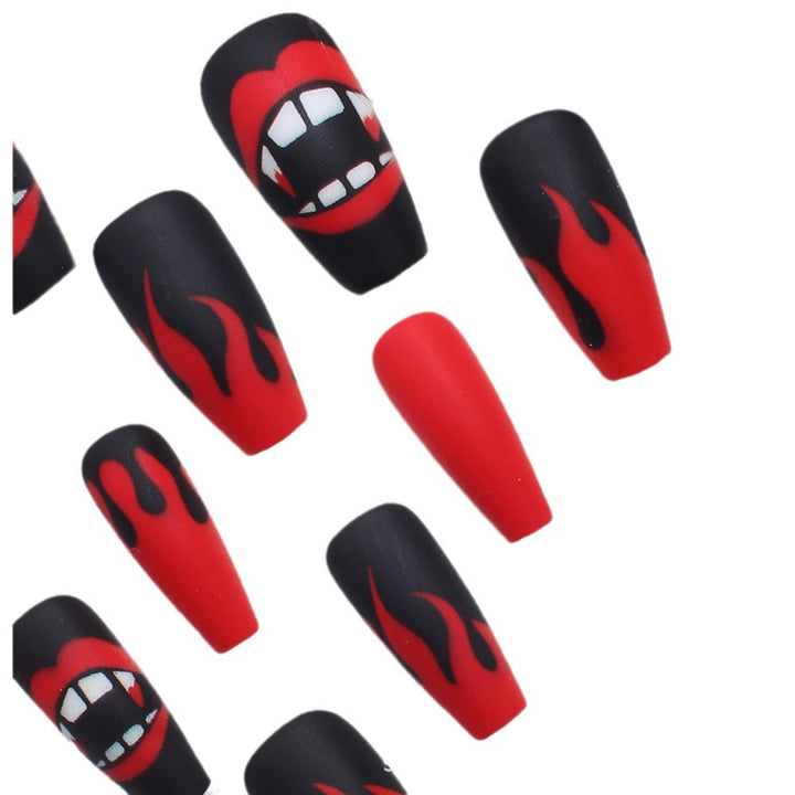 Verspielte Halloween-Themen Druck-Nägel Karnz