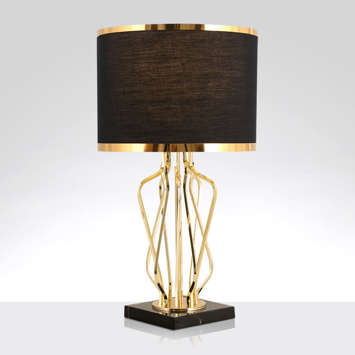 Elegante skulpturale Tischlampe