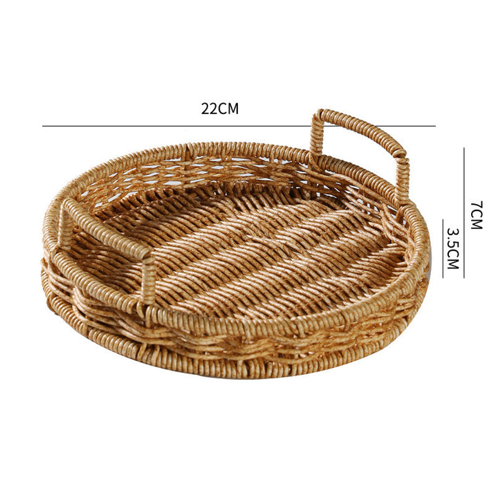 Handgefertigter Rattan Aufbewahrungskorb Karnz
