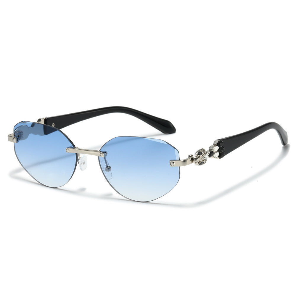 Dekorative Übergroße Schild-Sonnenbrille Karnz