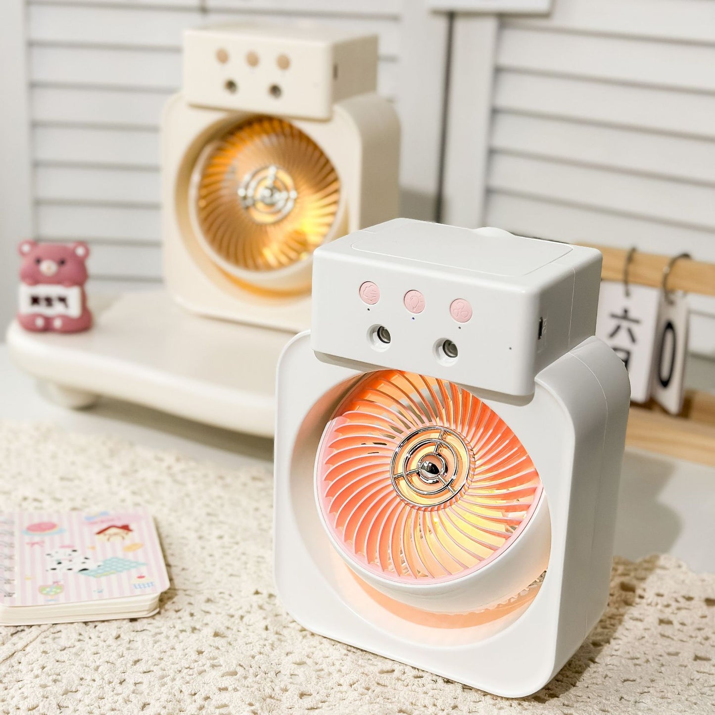 Damen tragbarer Mini-Lüfter mit USB-Ladefunktion Karnz