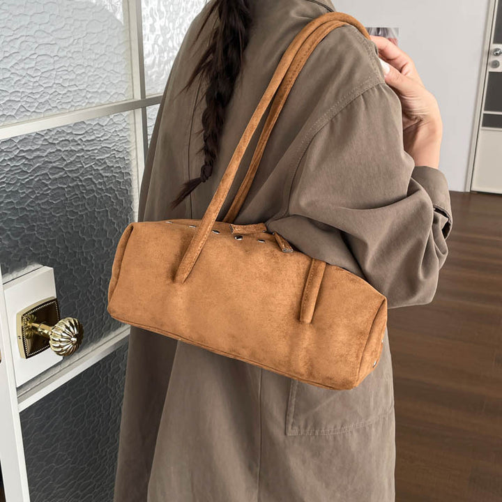 Elegante Wildleder-Handtasche