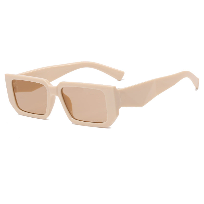Damen Modische Rechteck-Sonnenbrille mit ausgefallenem Rahmen Karnz