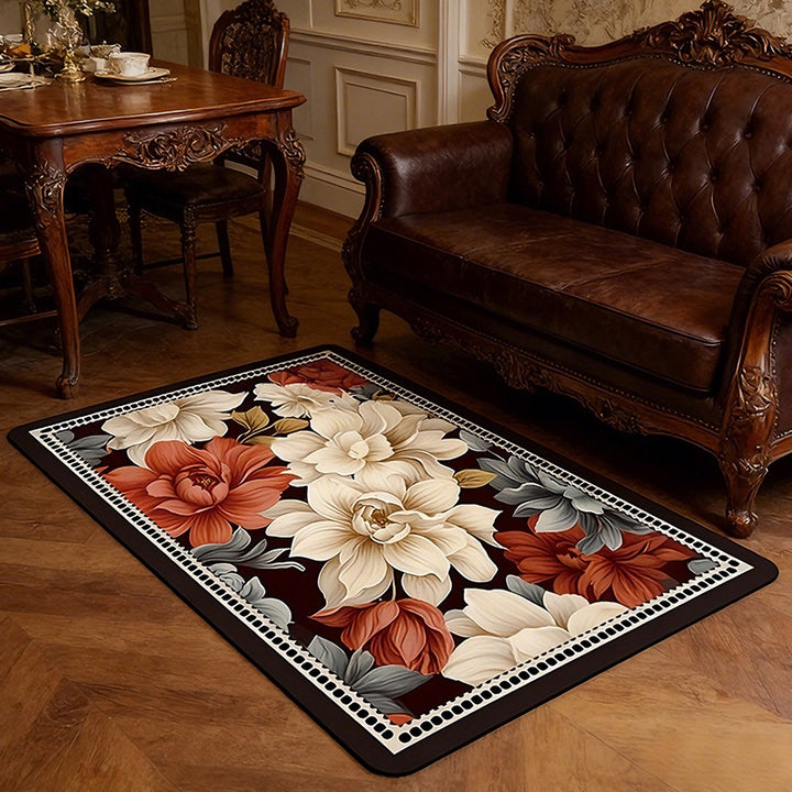 Blumenmuster Badematte Karnz