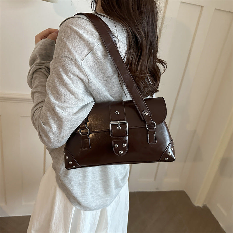 Strukturierte Kunstleder-Handtasche