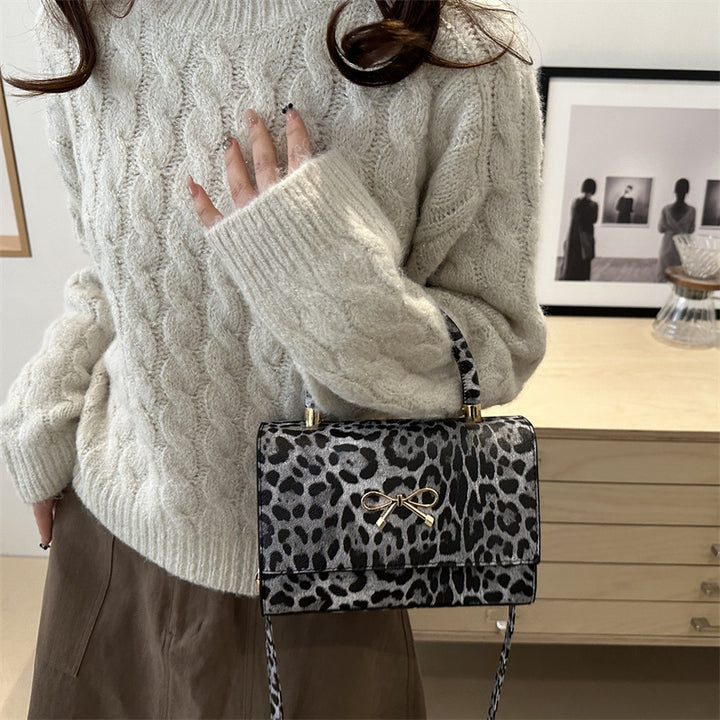 Stylische Tierdruck Top Handle Handtasche Karnz