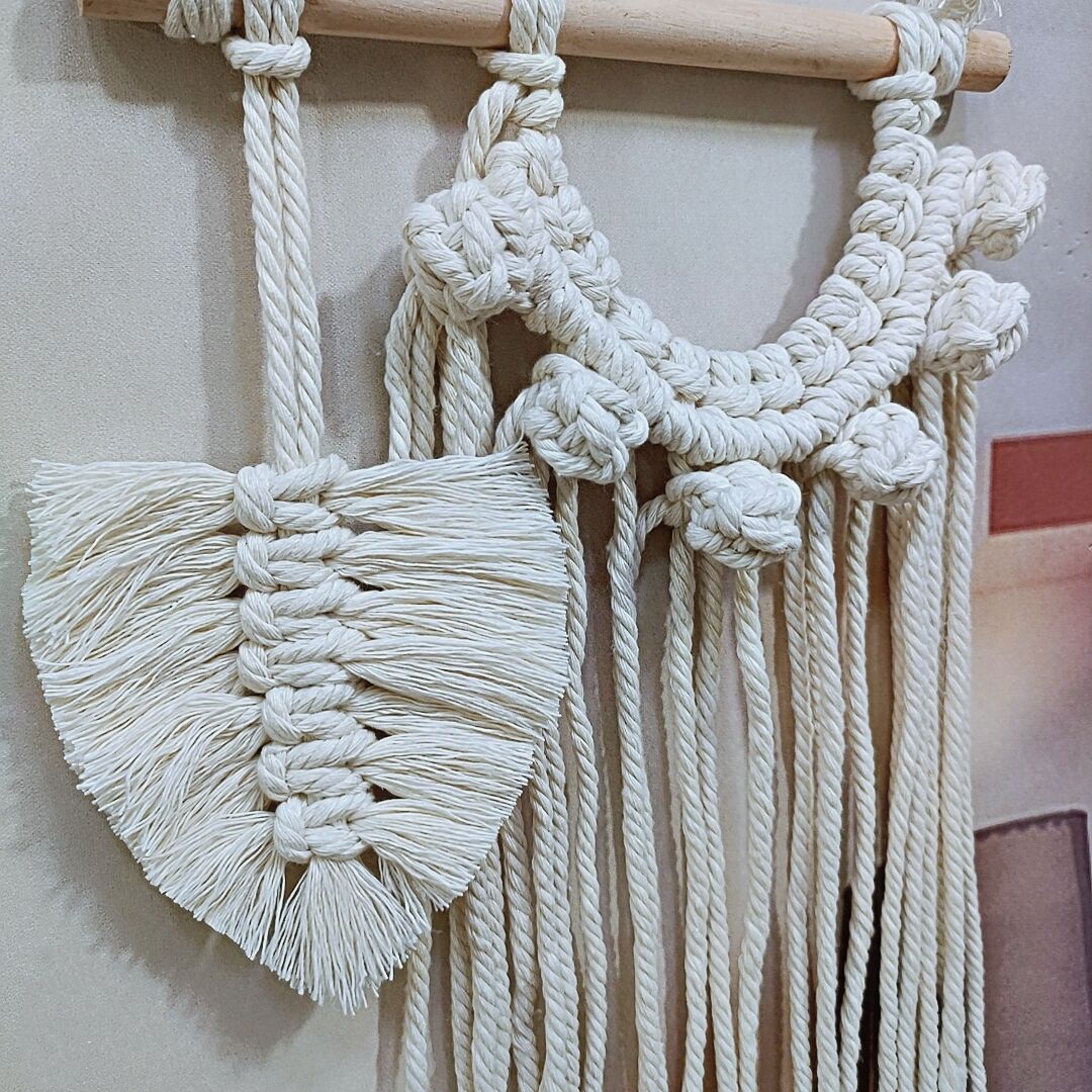 Macrame Wandbehang Karnz