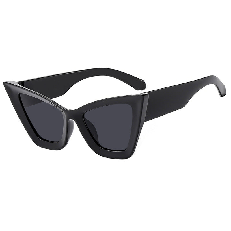 Damen trendige Cat-Eye Sonnenbrille mit robustem Design und UV-Schutz Karnz