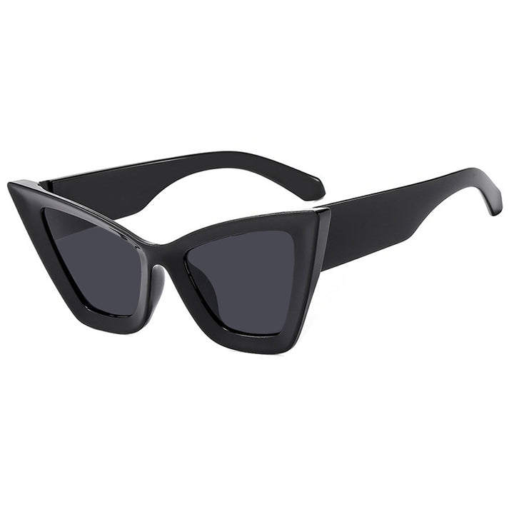 Damen trendige Cat-Eye Sonnenbrille mit robustem Design und UV-Schutz Karnz