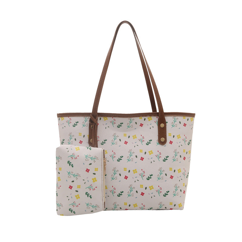 WoFloral gemusterte Strandtasche Karnz