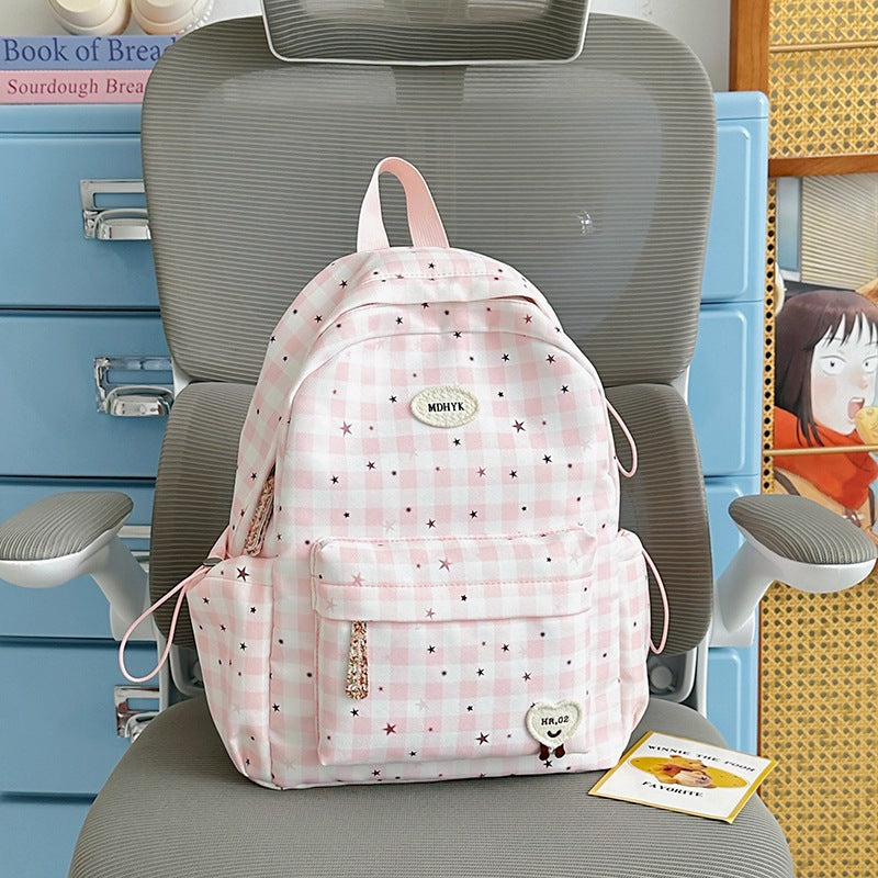 Stylischer kariert Mini Rucksack Karnz
