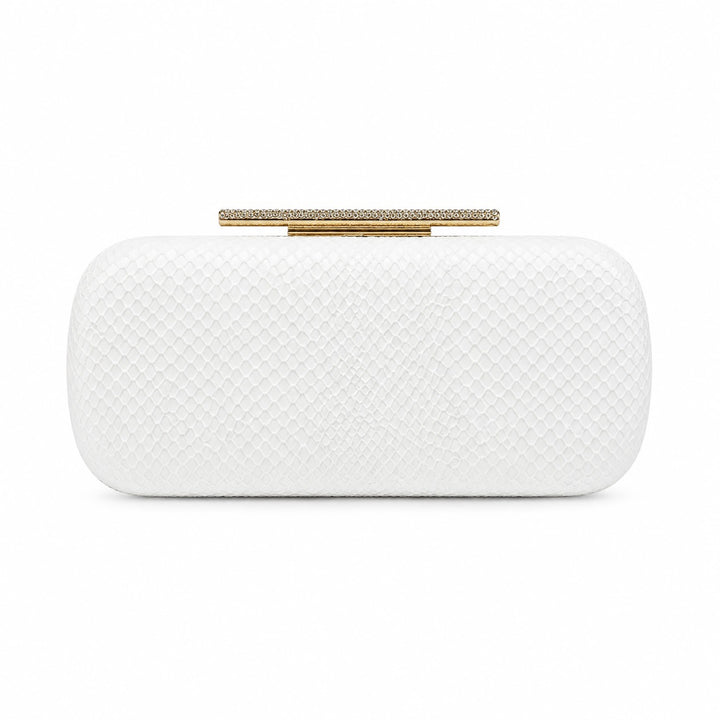 Texturierte metallic Abend Tasche