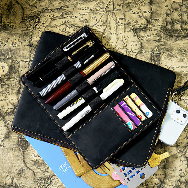Leder Stifte-Organizer