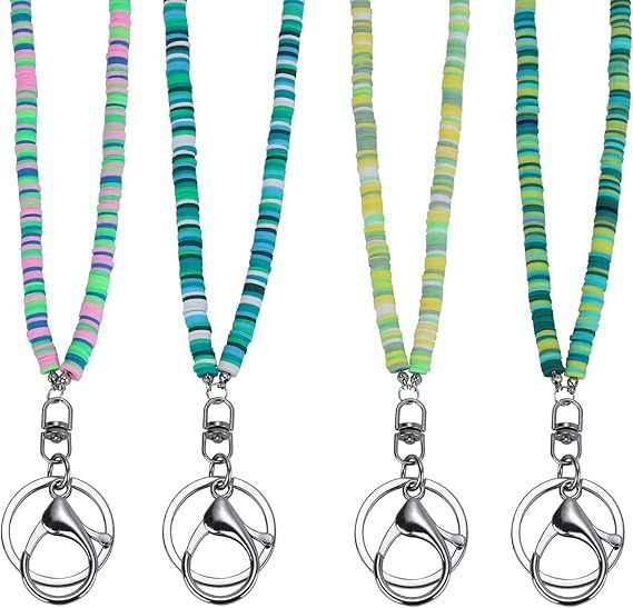 Bunte Perlen ID Badge Halter Lanyard Karnz