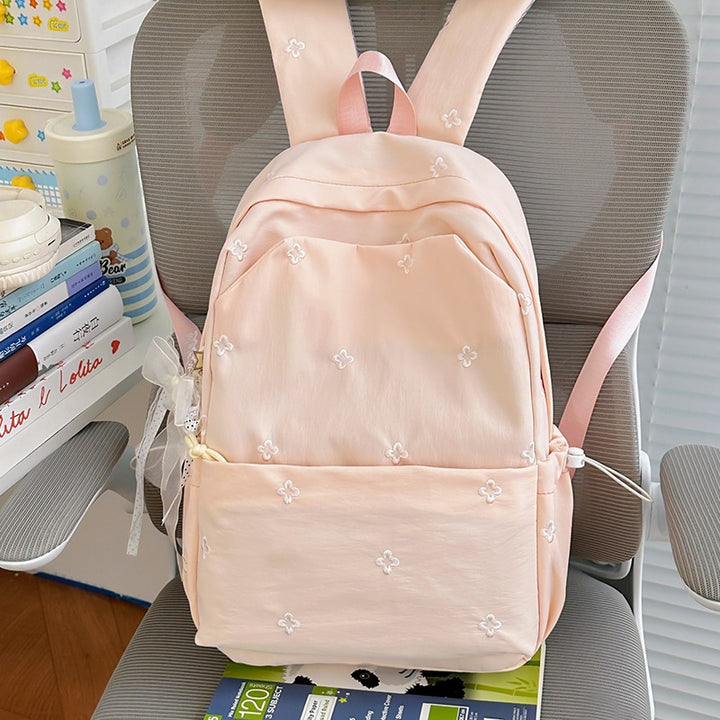 Blumenbestickter Freizeit-Rucksack Karnz