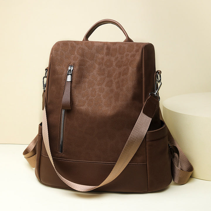 Chic Leopard-Print Rucksack Karnz