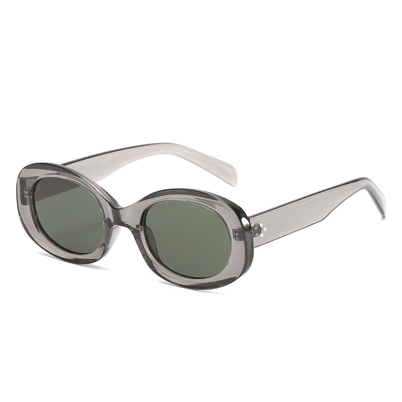 Vintage-Stil Ovalrahmen Sonnenbrille Karnz
