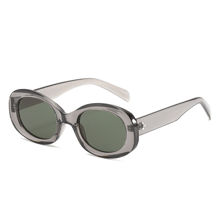 Vintage-Stil Ovalrahmen Sonnenbrille Karnz